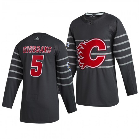 Calgary Flames Mark Giordano 5 Grijs Adidas 2020 NHL All-Star Authentic Shirt - Mannen